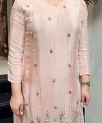 Women's Embroidered Kurta Pant Set with Dupatta thumbnail